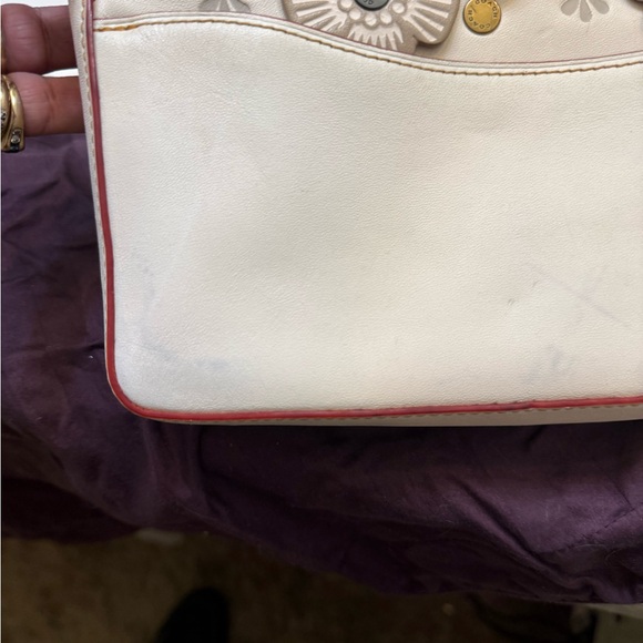 Coach Cream and Gold Floral Crossbody Bag - Picture 11 of 15